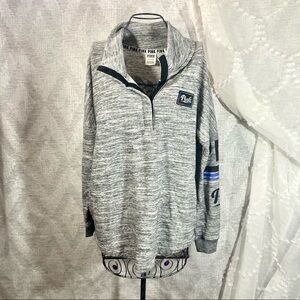 Pink Victoria’s Secret grey melange pull over size S
